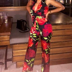 Bebe Halter Jumpsuit